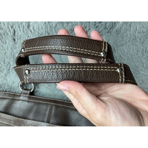 Coach chocolate brown Penelope pebbled leather shoulder bag - Picture 9 of 11